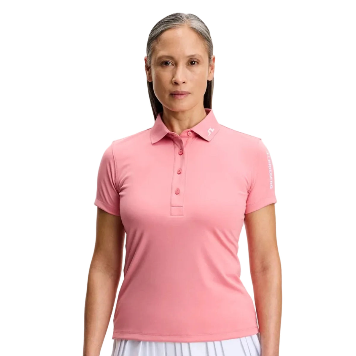 J.Lindeberg Polo Femme Tour Tech Flamingo Plume