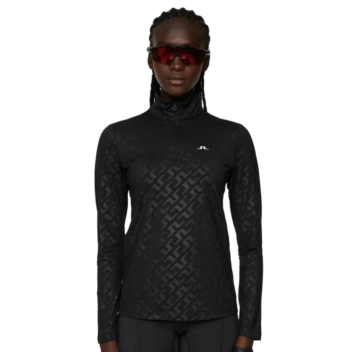 J.LINDEBERG pull LAURYN Deboss Black