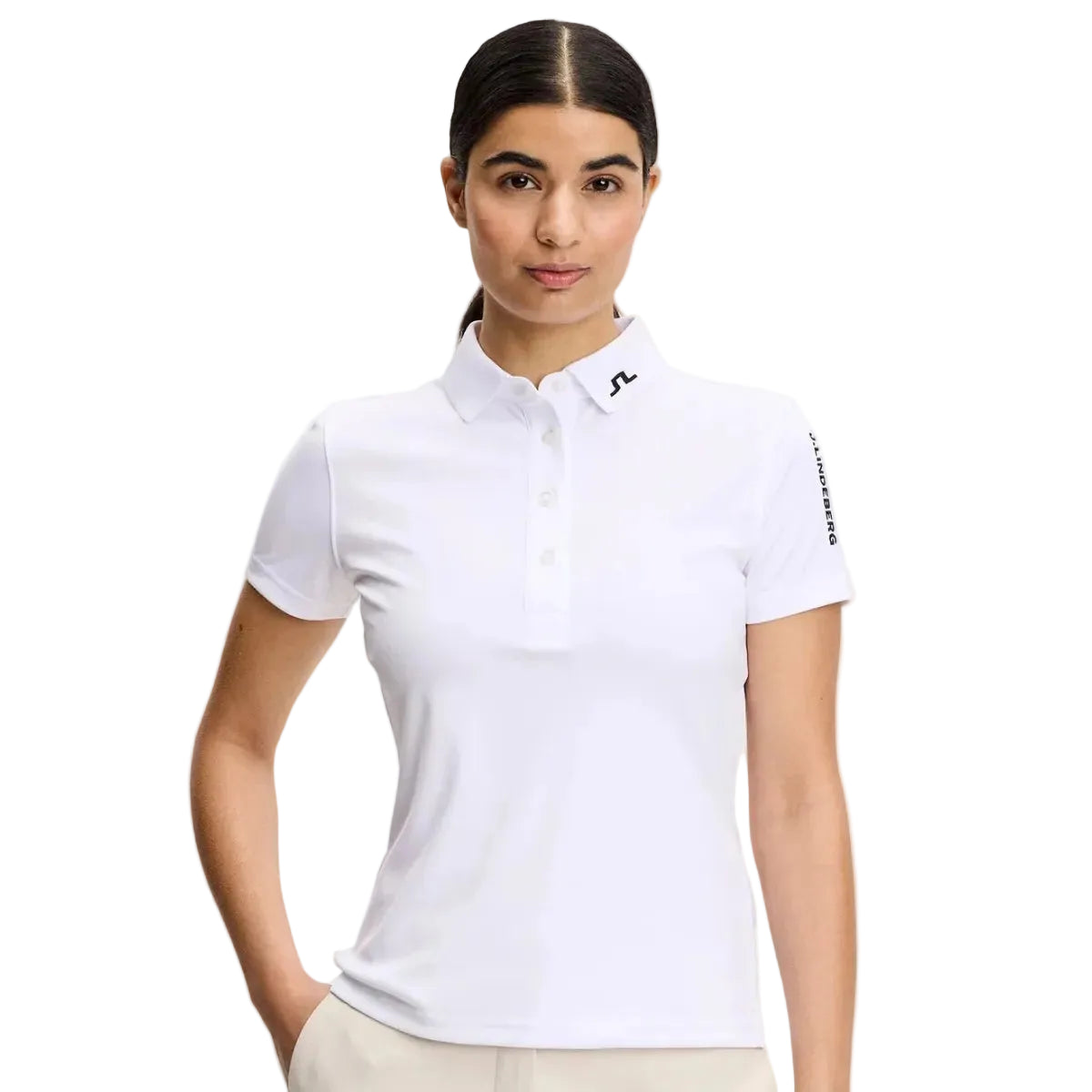 J.Lindeberg Polo Femme Tour Tech JL White