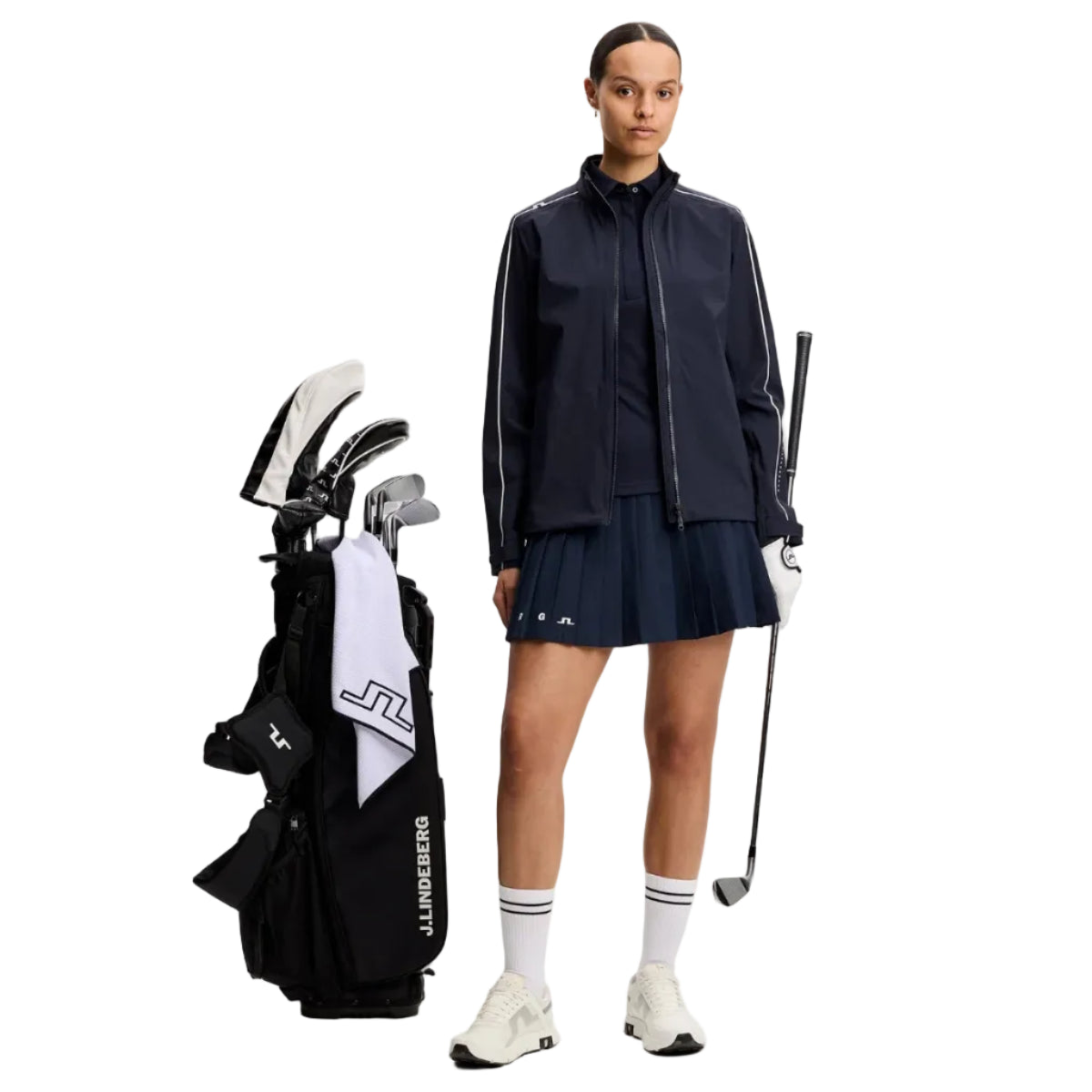 J.Lindeberg Polo sans manches Femme Dena Navy