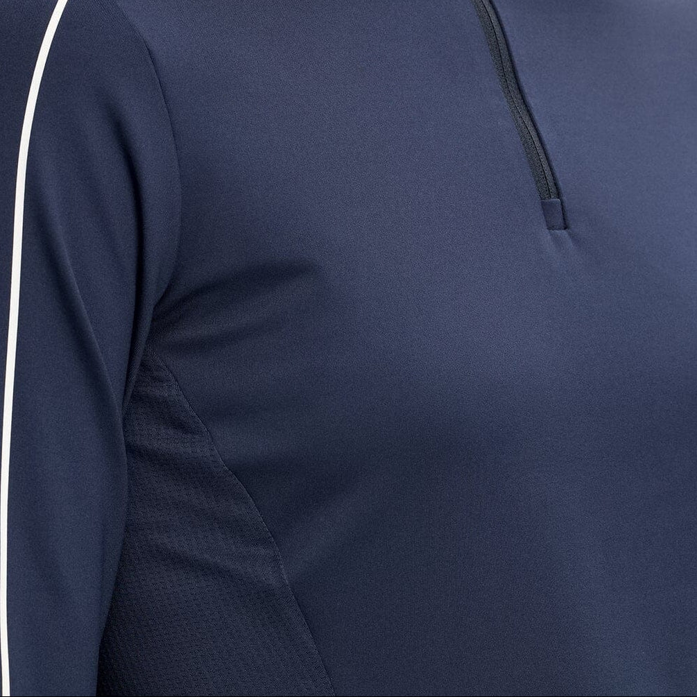 J.Lindeberg Pull Femme Adiola Quarter Zip Navy