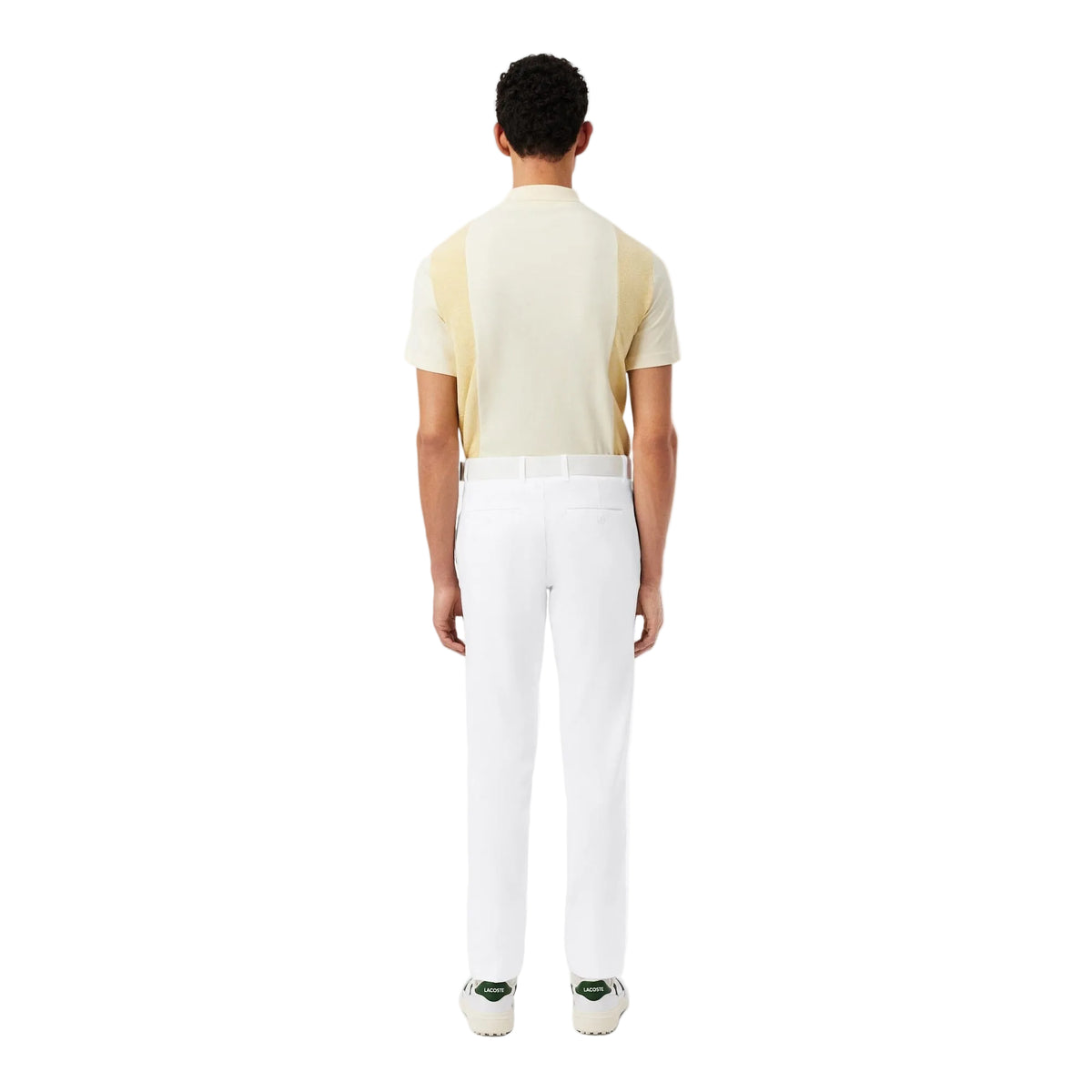 Lacoste Pantalon chino Golf slim fit Ultra Dry Blanc