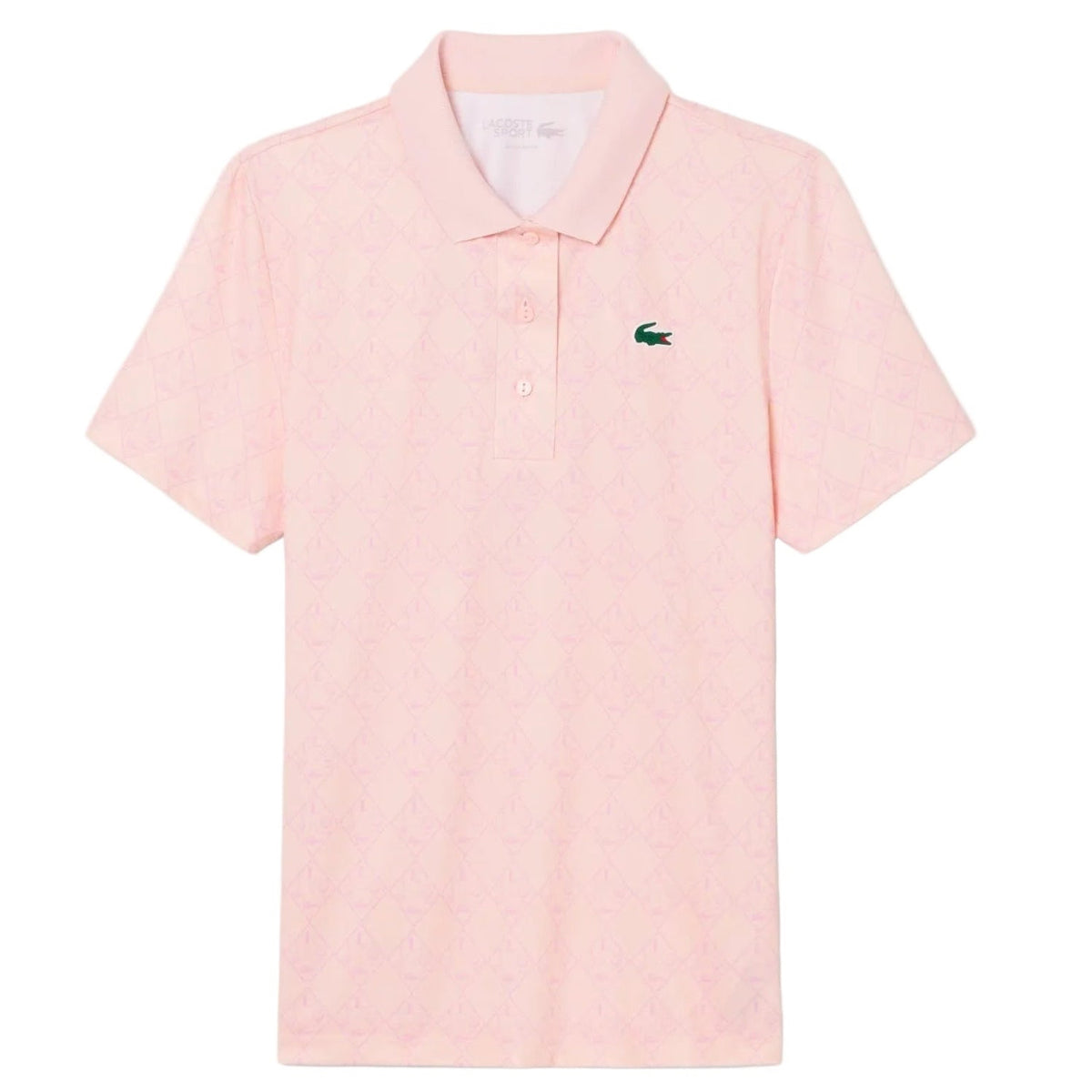 Lacoste Polo Golf regular fit protection UV à motif Rose