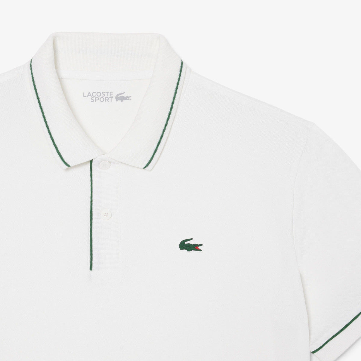 Lacoste Polo Golf thermorégulateur Petit Piqué Blanc