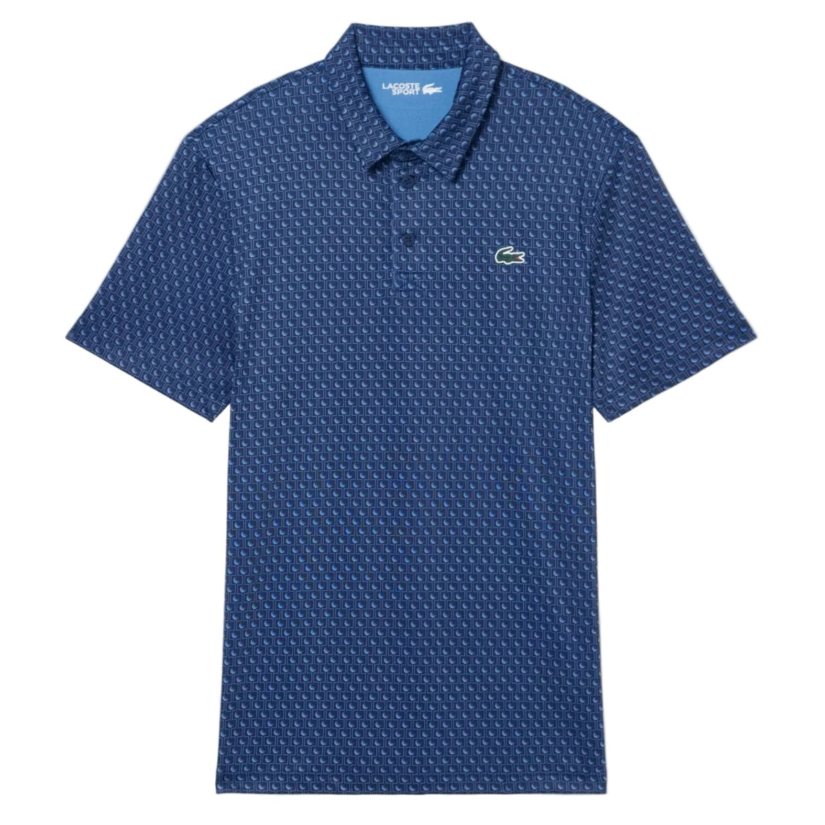 Lacoste Polo Golf regular fit imprimé Bleu Marine