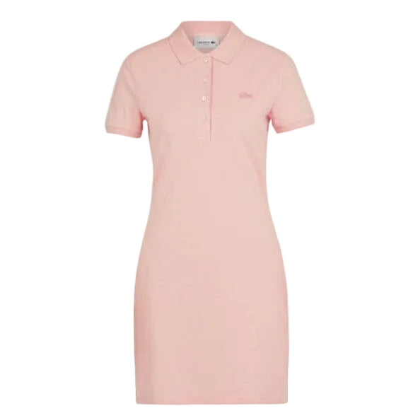 Lacoste vestido piqué rosa