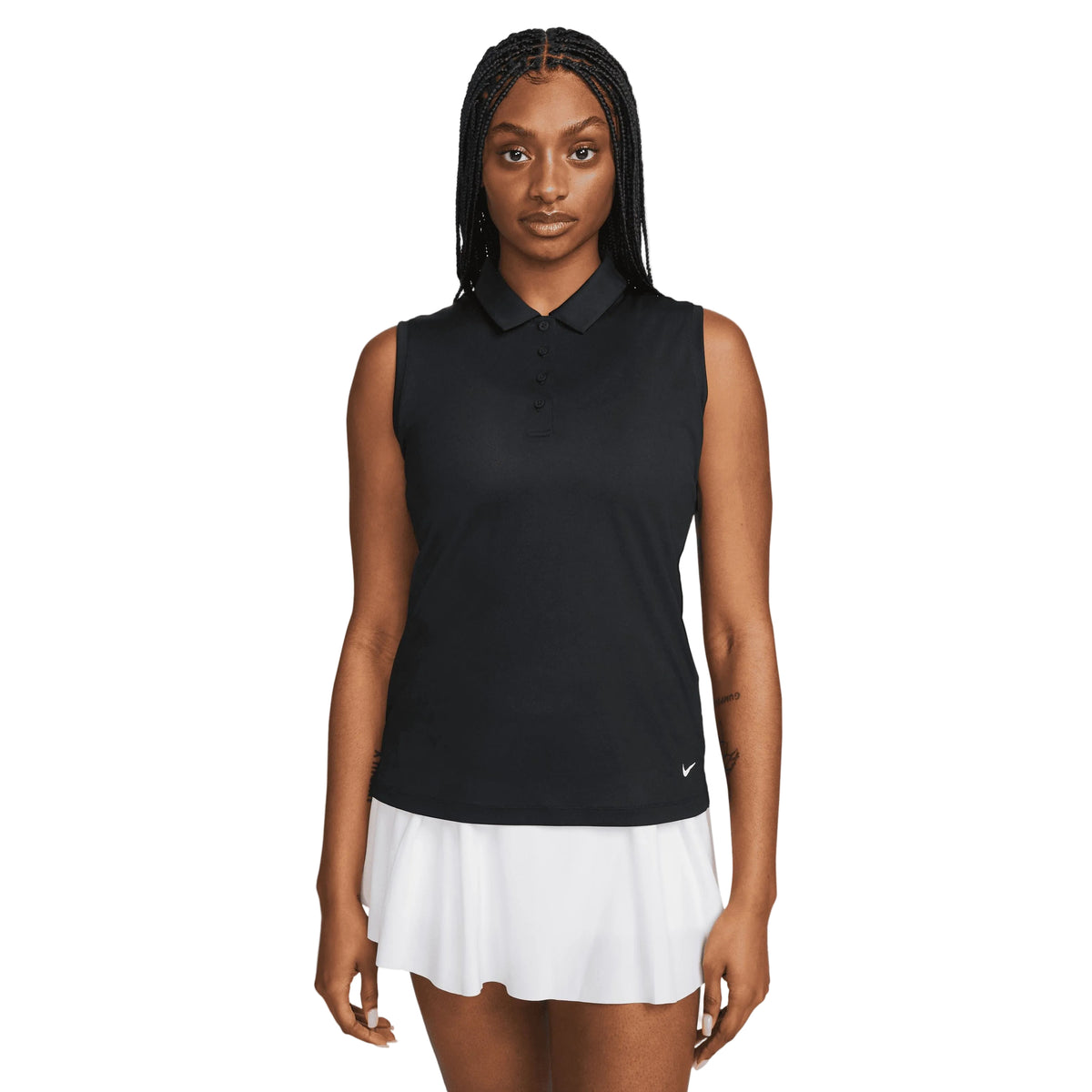 NIKE POLO DRI FIT VICTORY NOIR FEMME