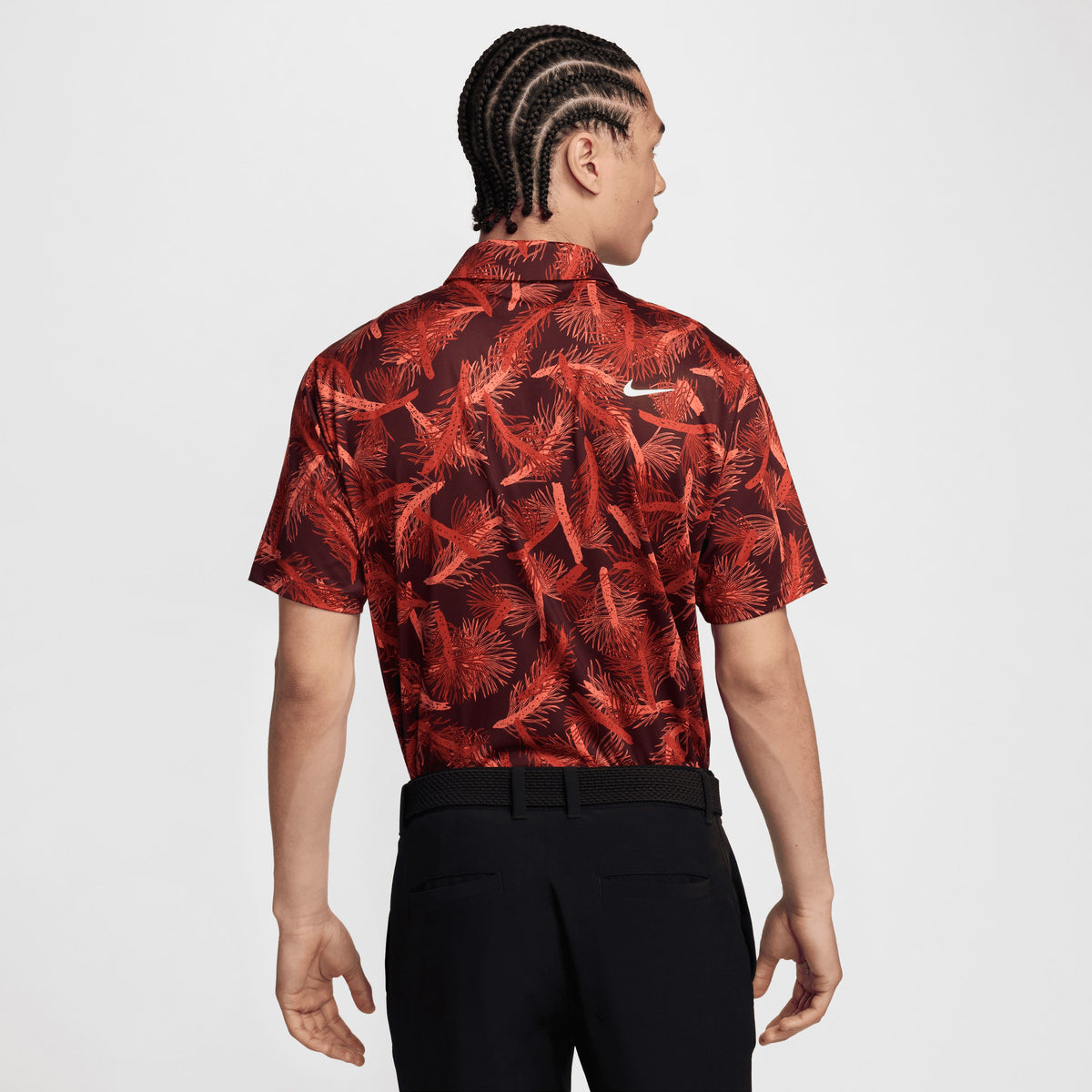 NIKE POLO DRI-FIT TOUR PINE ROUGE