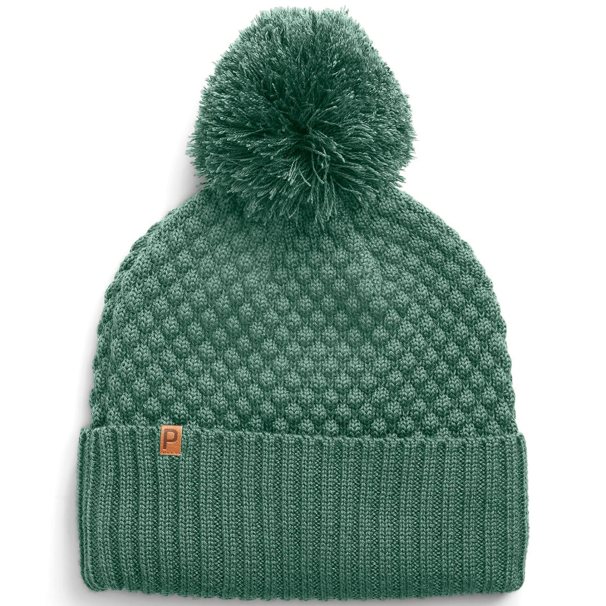 GORRO MUJER Puma con pompón Beanie Eucalyptus