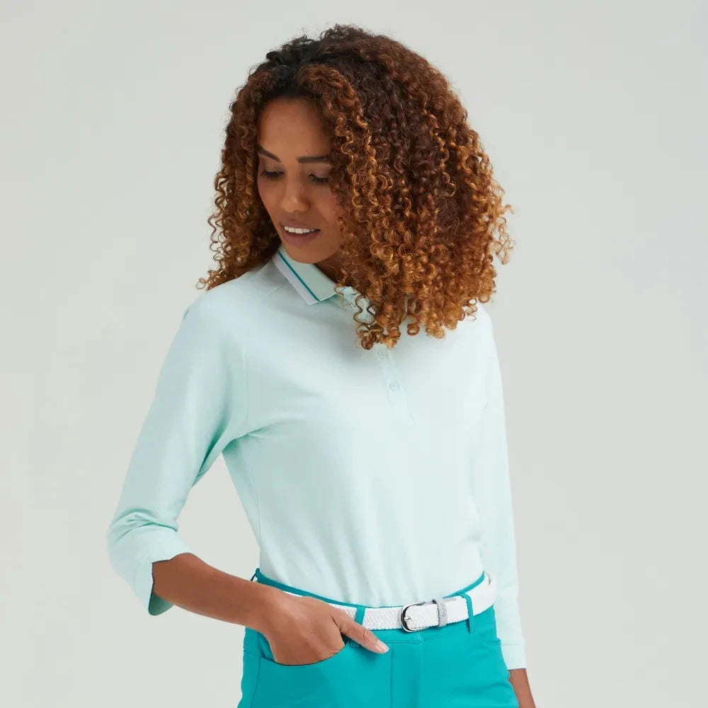 Ping Polo Femme à manches 3/4 ALICIA Seaspray