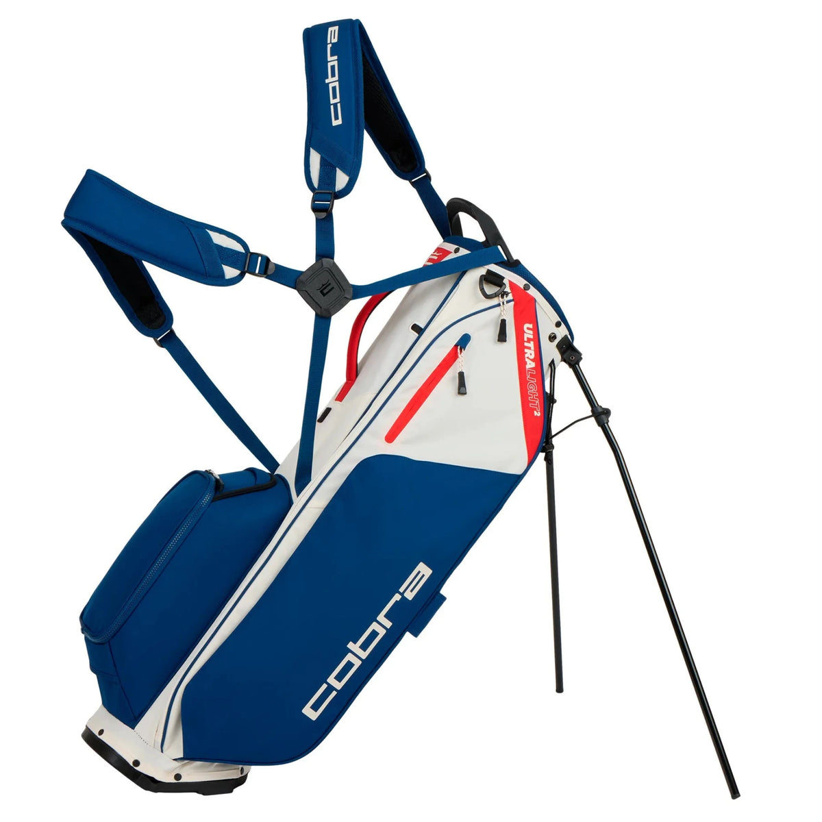Cobra Sac trépied Ultralight 2 Stand Sugared Almond Estate Blue Pop Red - GolfCenter.fr