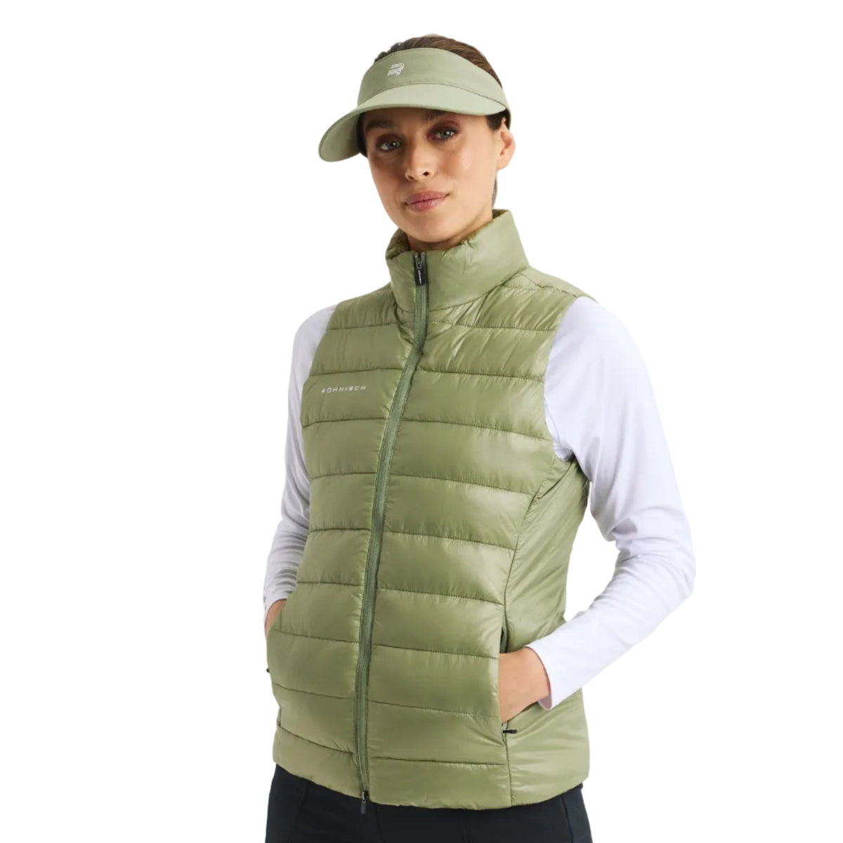 Rohnisch doudoune sans manches Airlite sage green