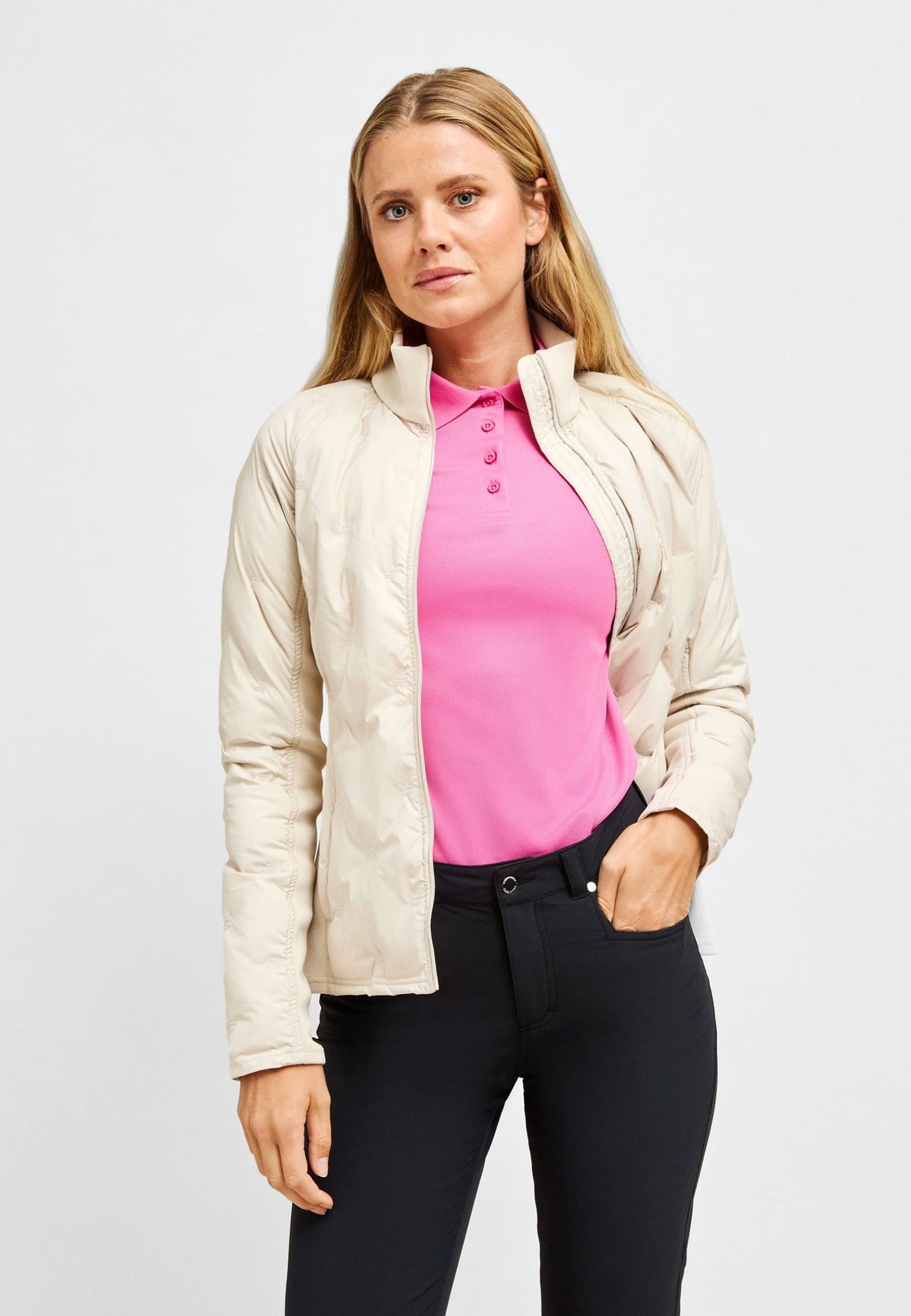 Rohnisch veste Padded Windbreaker Oatmeal