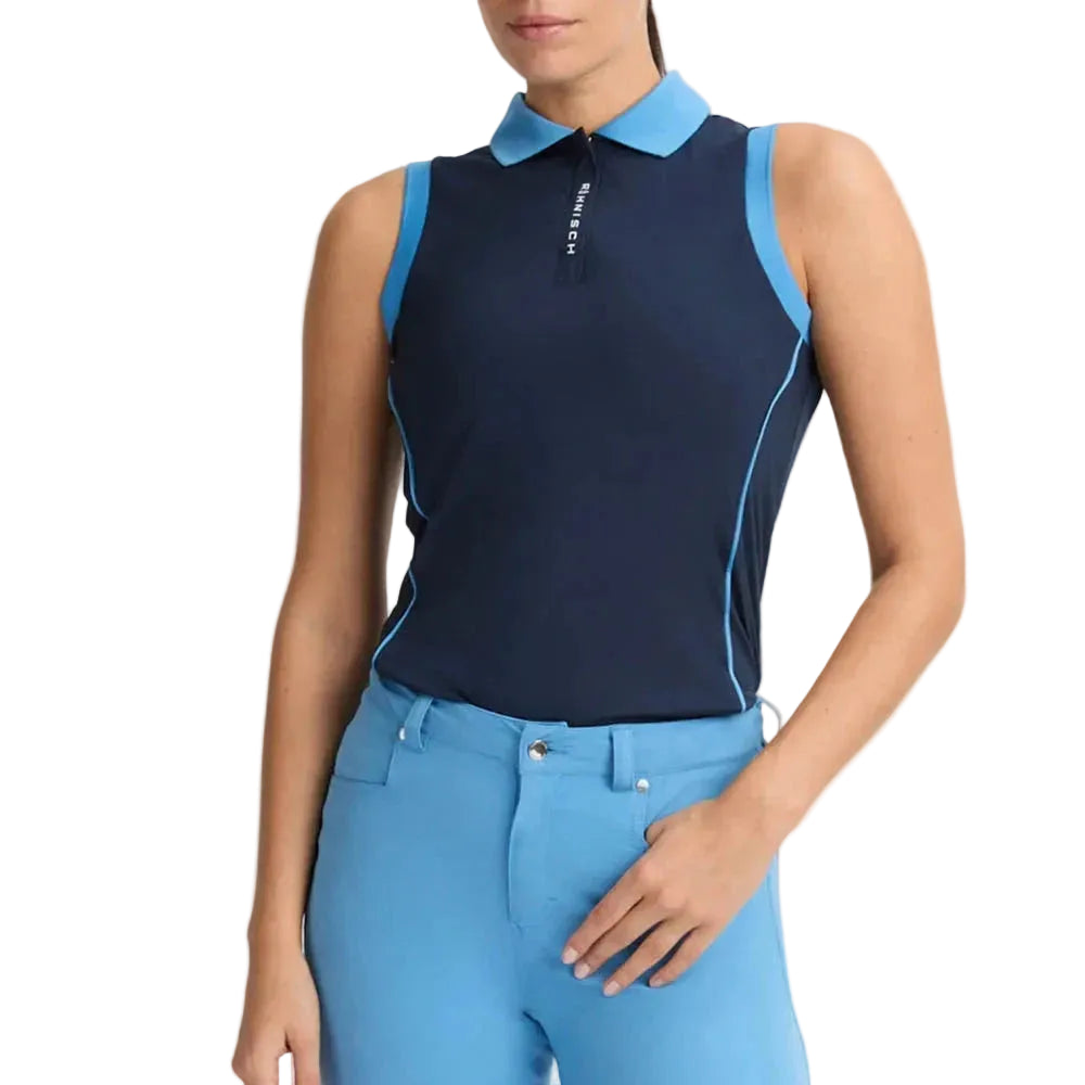 Rohnisch polo sans manches VIOLA UV Navy Bleu