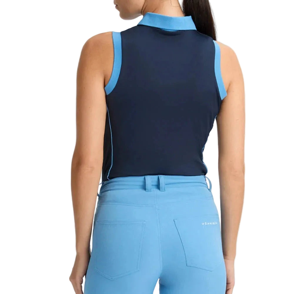 Rohnisch polo sans manches VIOLA UV Navy Bleu