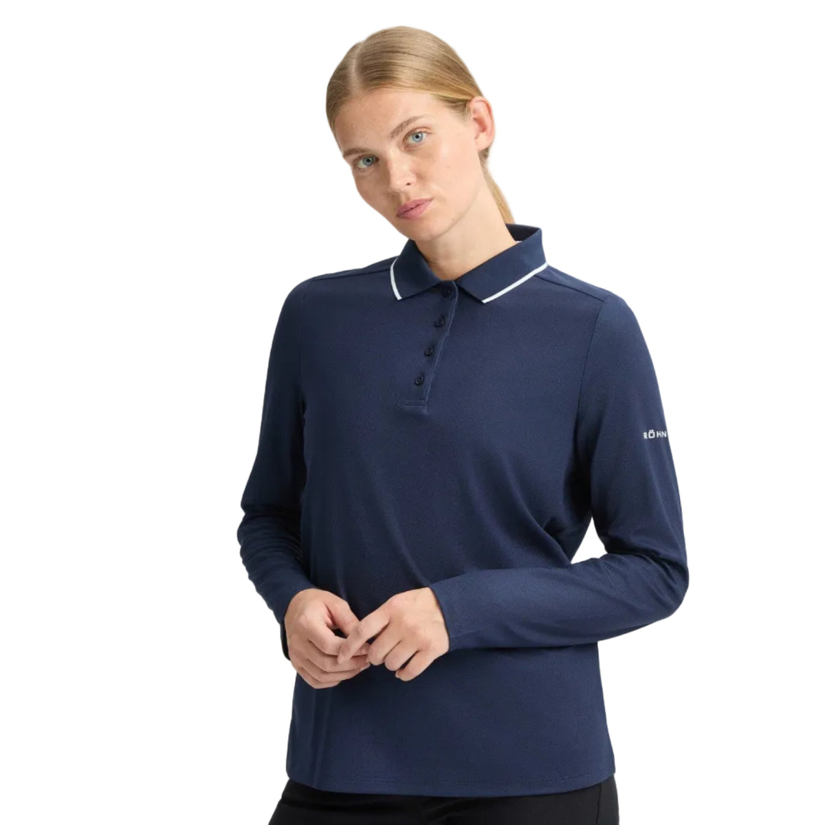 Rohnisch polo avec manche Miriam bleu Marine
