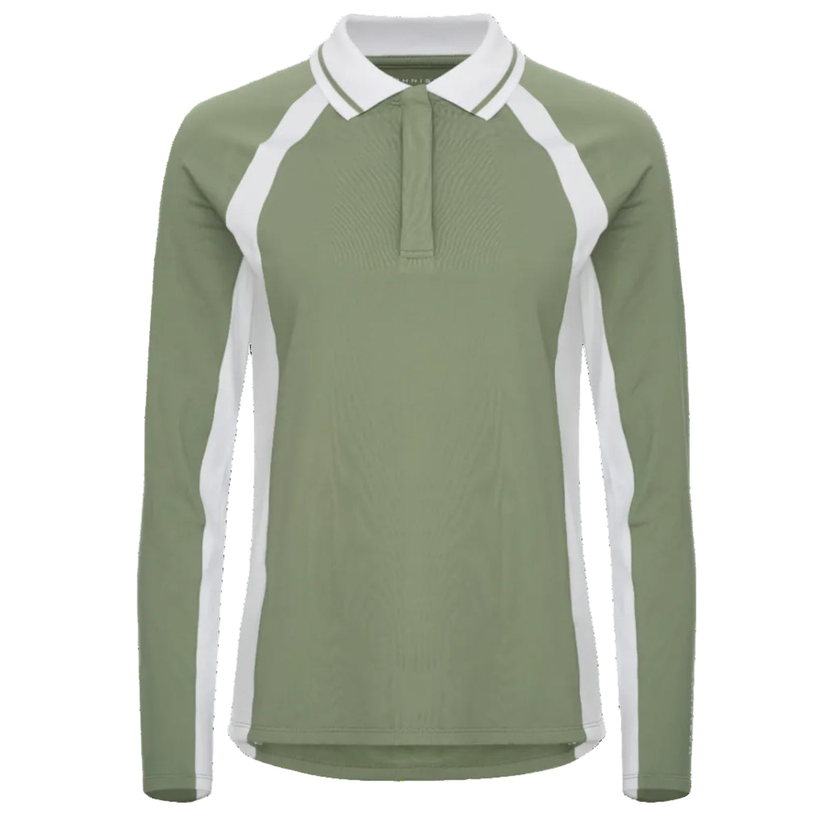 Rohnisch polo chaud femme manches longues sage green