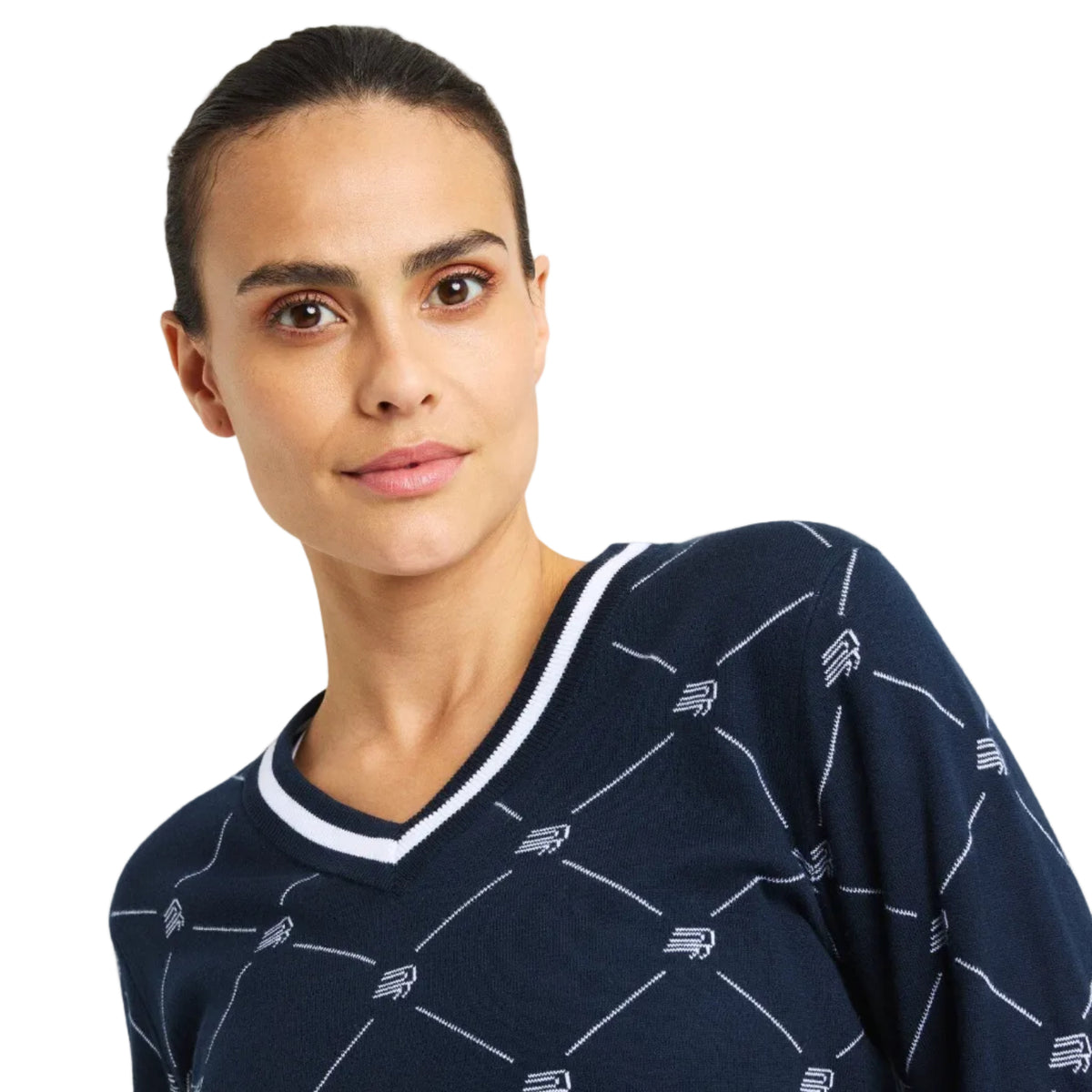 Rohnisch Jersey Adele Knitted R check azul marino