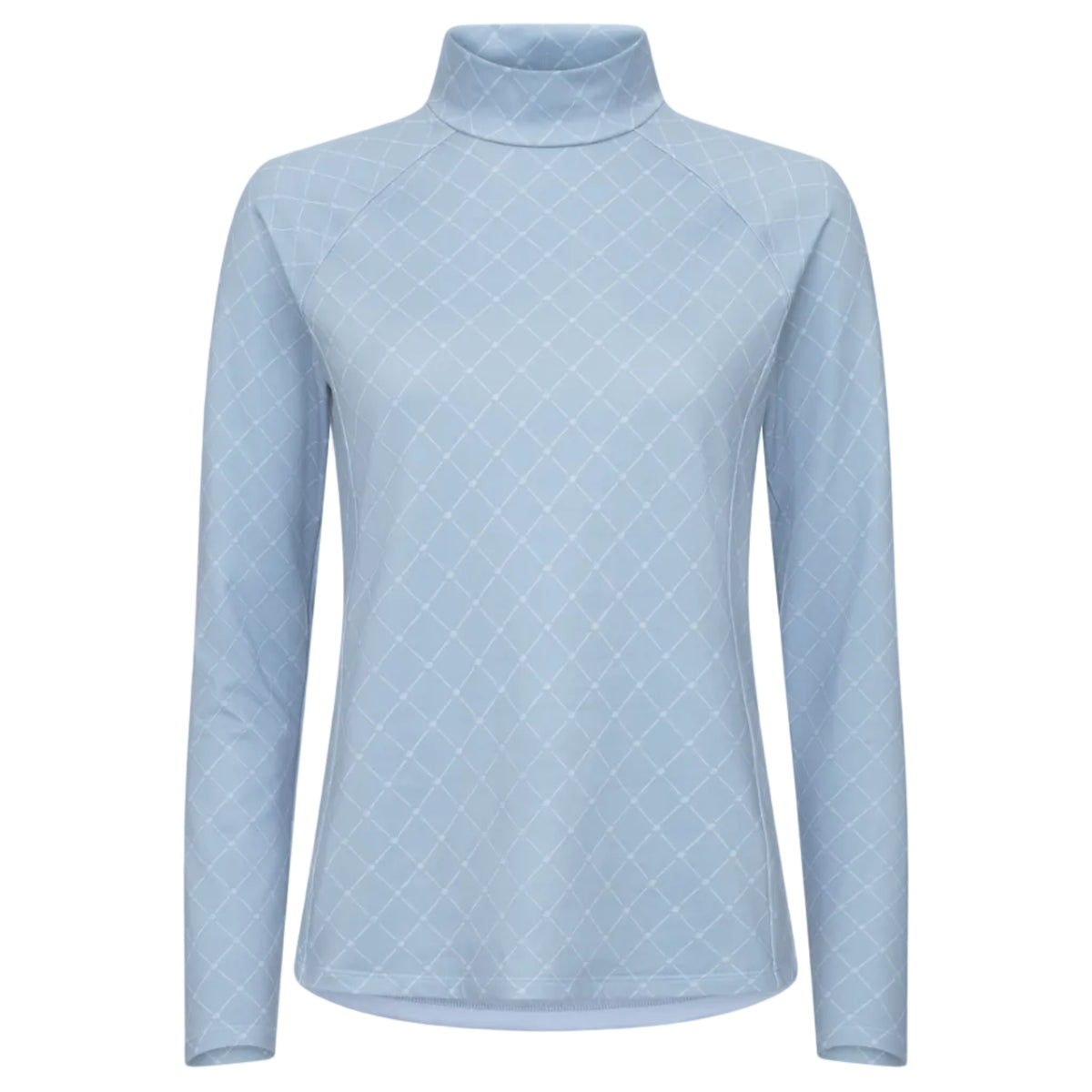 Rohnisch sous-couche de golf chaud femme collar top blue