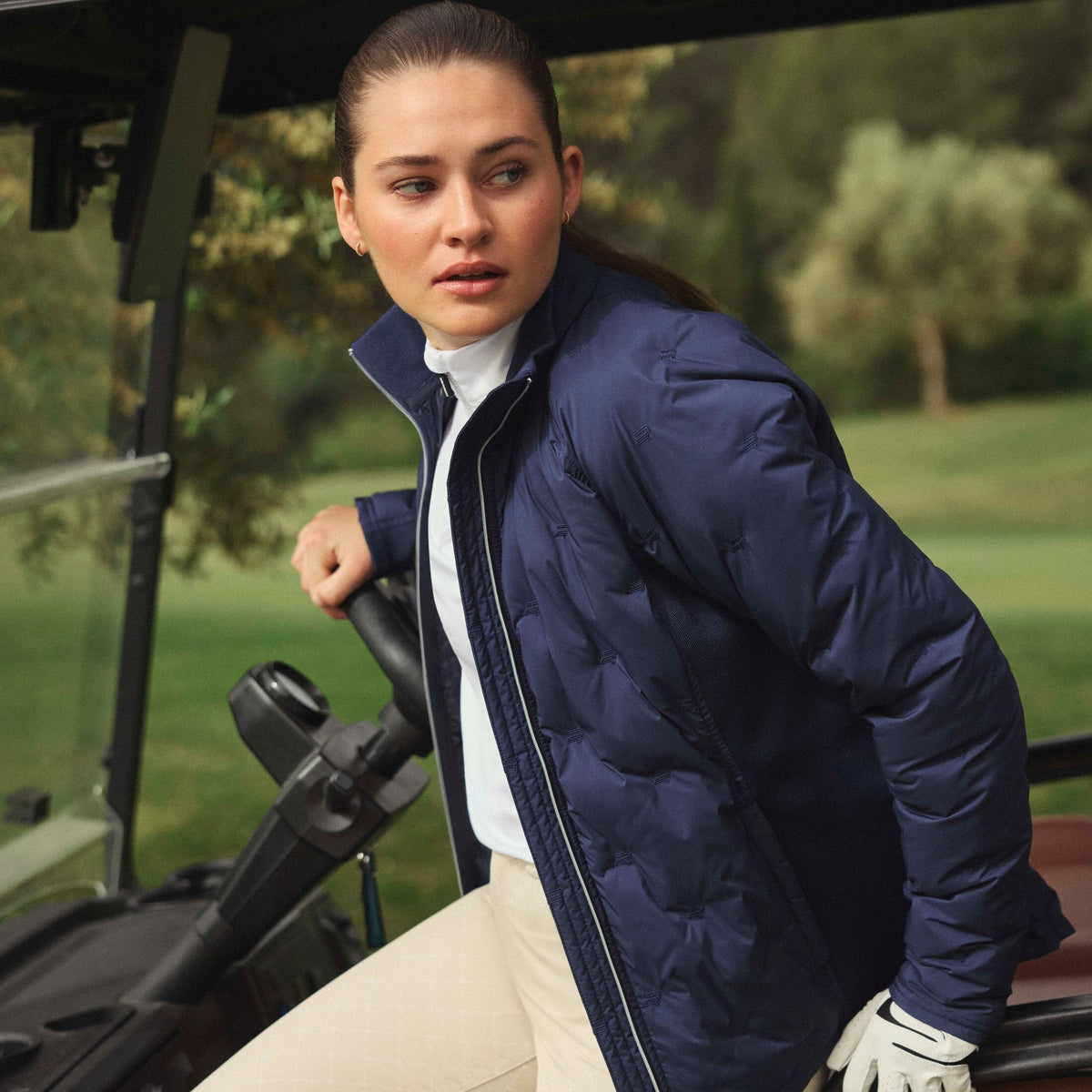 Rohnisch veste Padded Windbreaker Navy