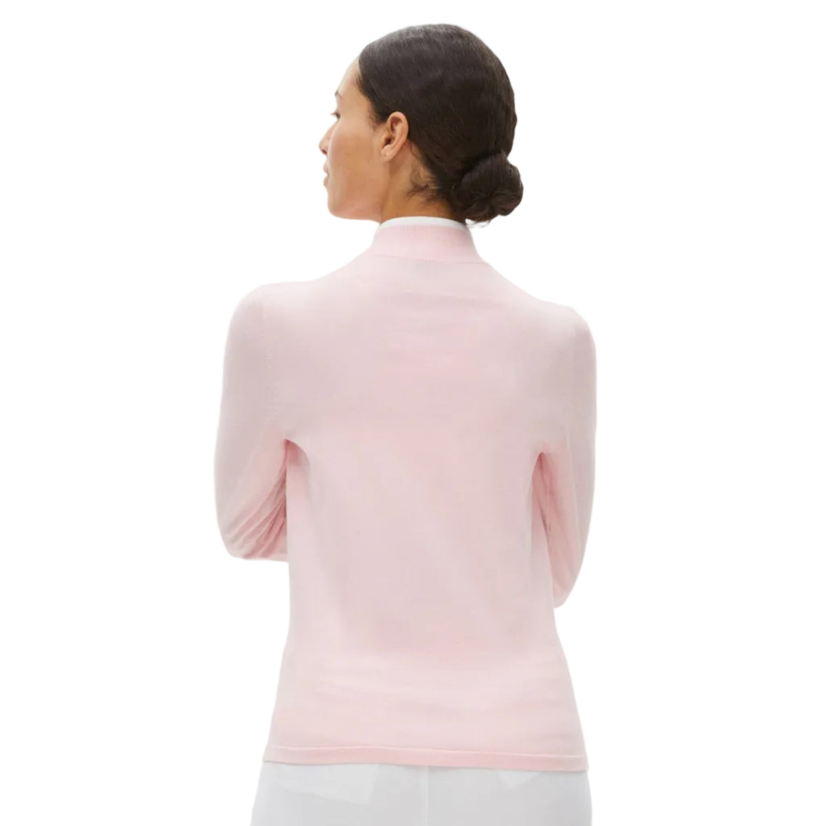 Röhnisch knitted half zip Orchid Pink