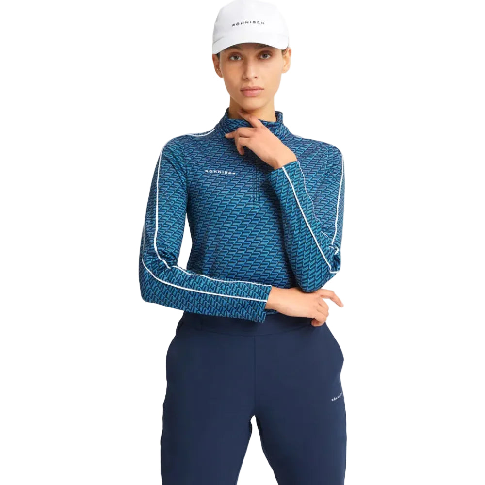 Rohnisch Pull Demi Zip Amie retro navy