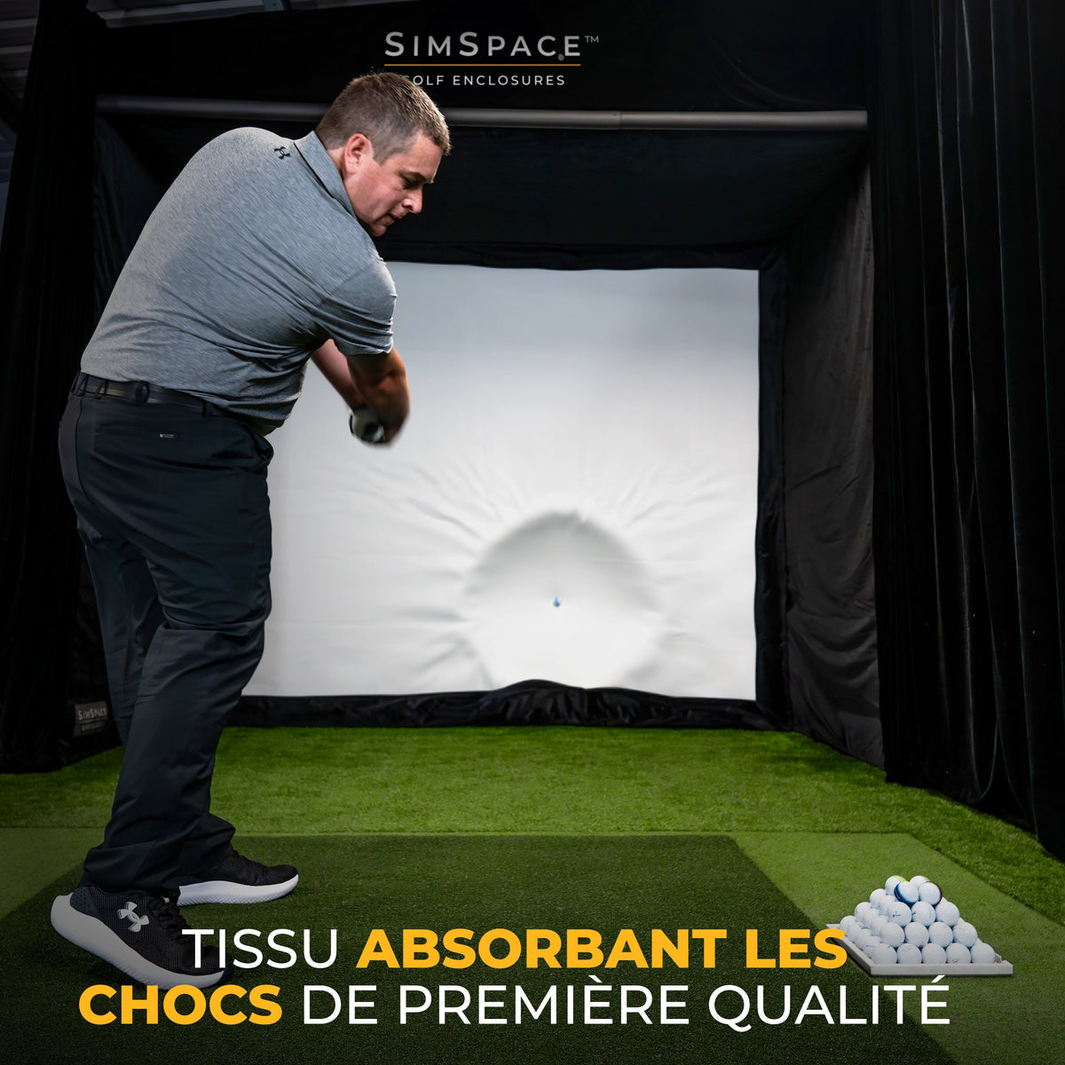 SimSpace Cage pour simulateur de golf