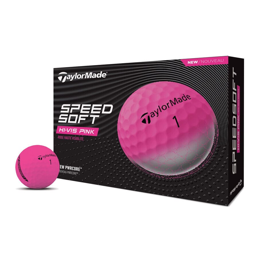 TaylorMade Balles SpeedSoft Pink (Boite de 12)