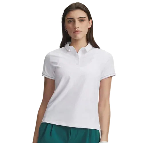 Under Armour Polo Femme Drive Chill Blanc - GolfCenter.fr