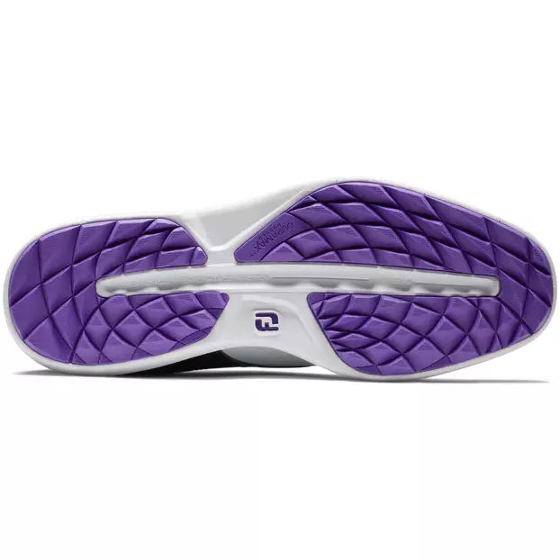 Footjoy Traditions spikeless LADY Blanca Navy morado