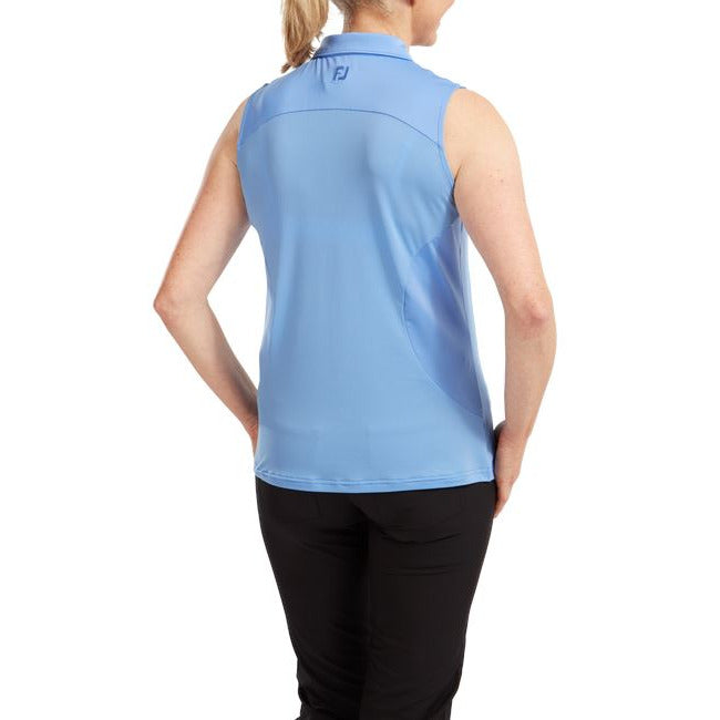Footjoy polo womens sin mangas lsle Azul clara