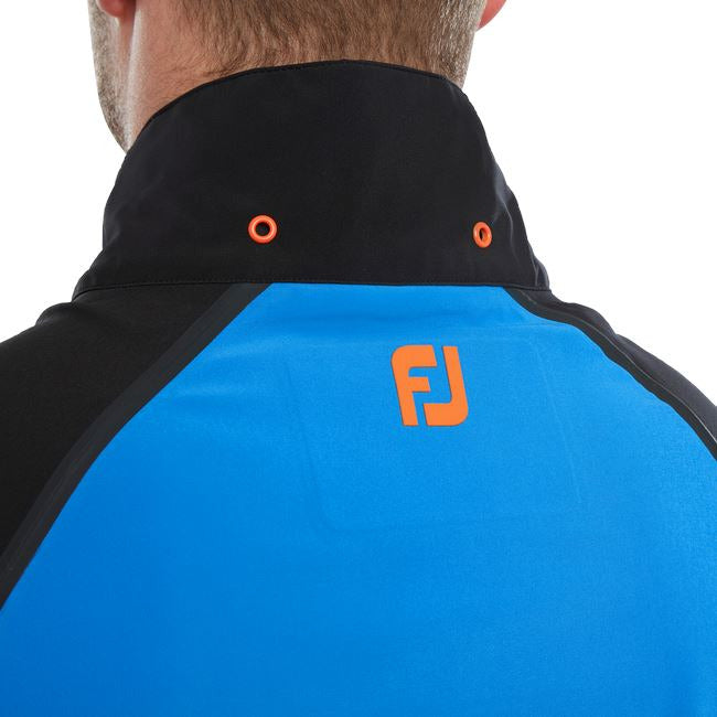 FootJoy Chaqueta de lluvia HydroTour azul negro Naranja
