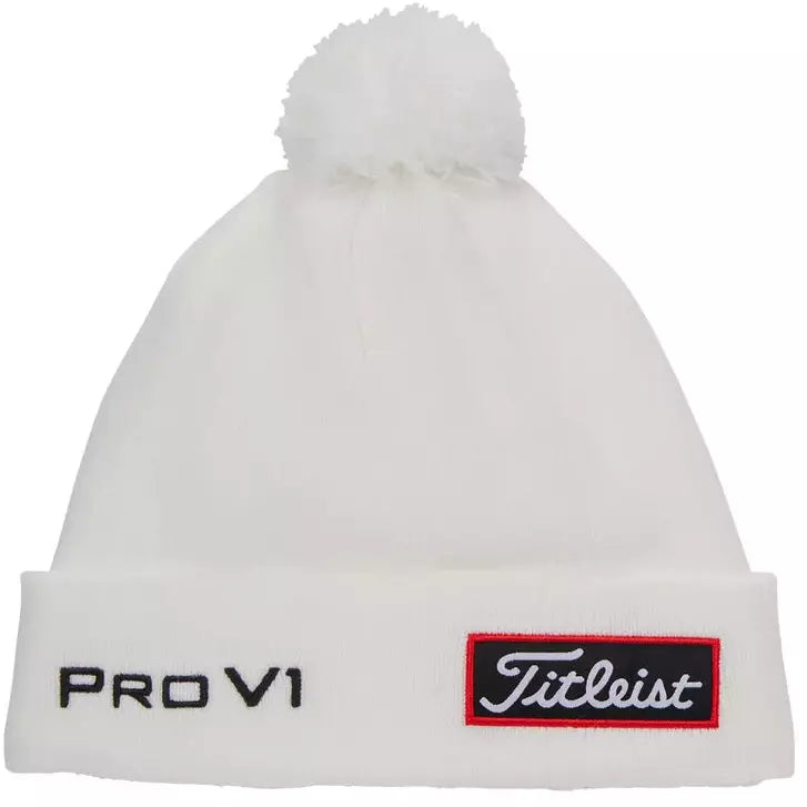 TITLEIST GORRO POMPÓN WHITE